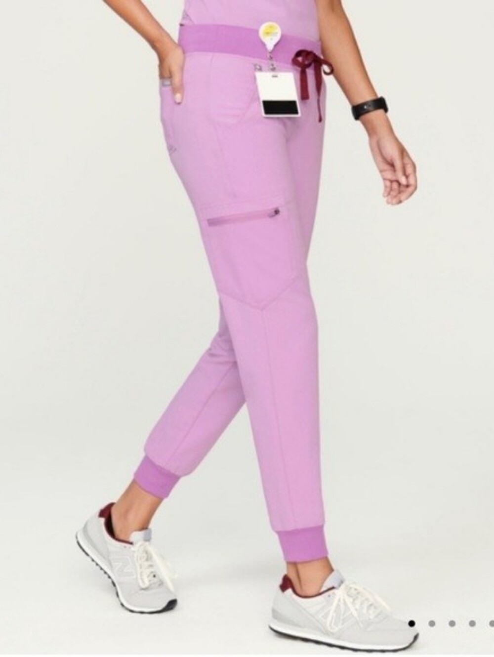 Figs Womens Medium Pink Zamora Jogger Scrub Pants